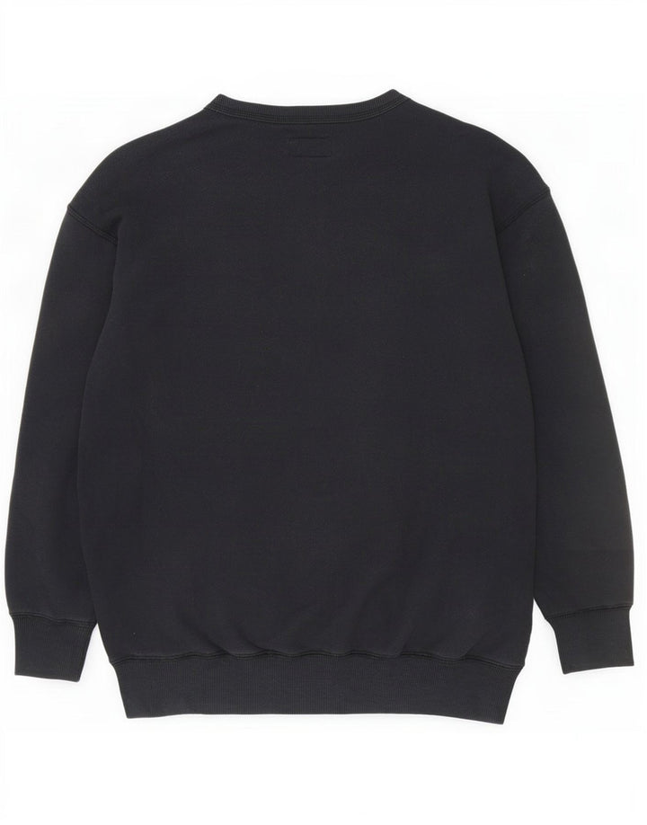 Converse Damen-Sweatshirt in Übergröße, Größe 6, XS, Schwarz, Baumwolle