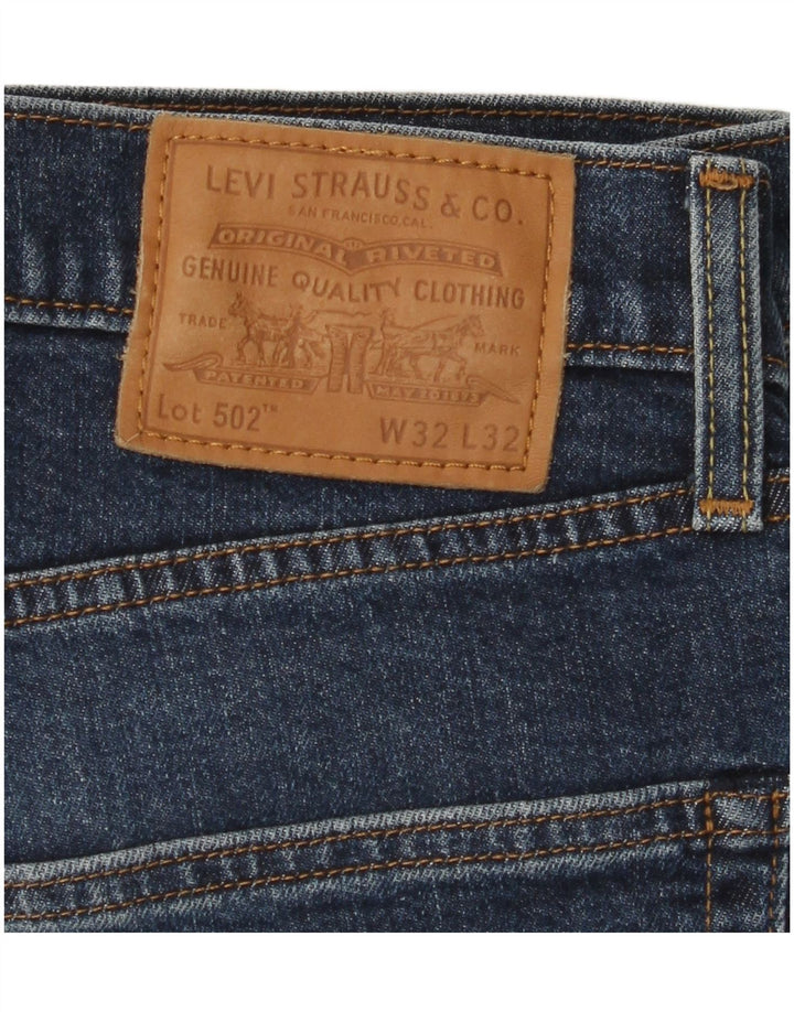 LEVI'S Herren 502 Tapered Jeans W32 L29 Blaue Baumwolle
