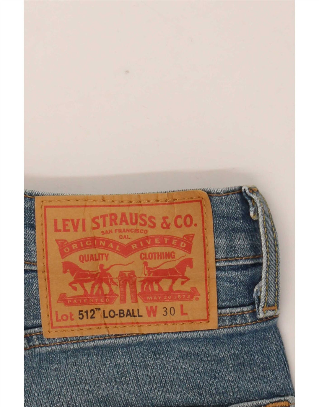 Levi's Damen 512 Slim Tapered Jeans W30 L31 Blaue Baumwolle