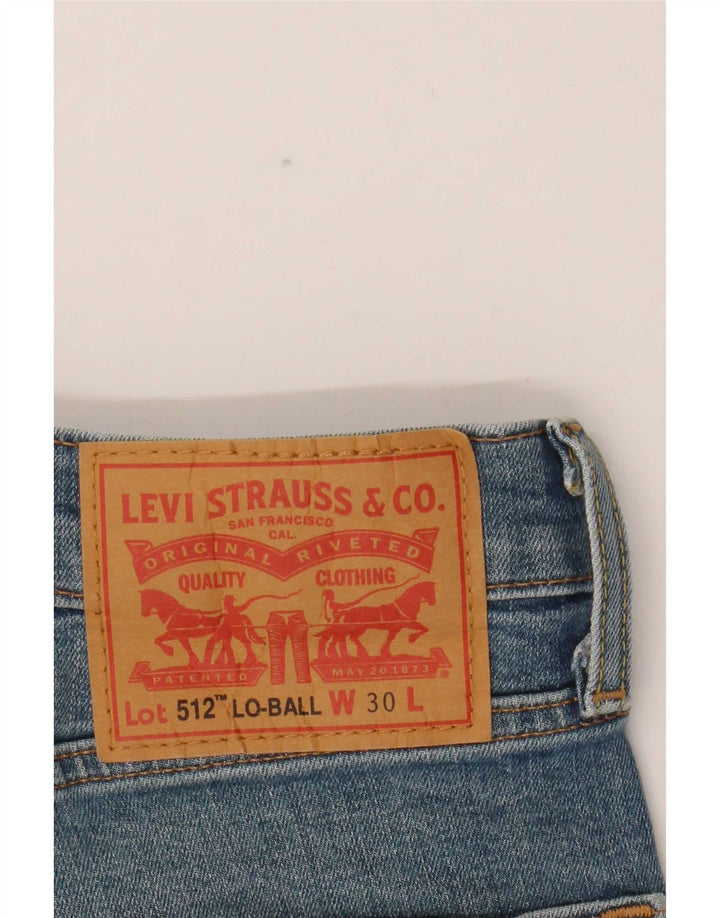 Levi's Damen 512 Slim Tapered Jeans W30 L31 Blaue Baumwolle