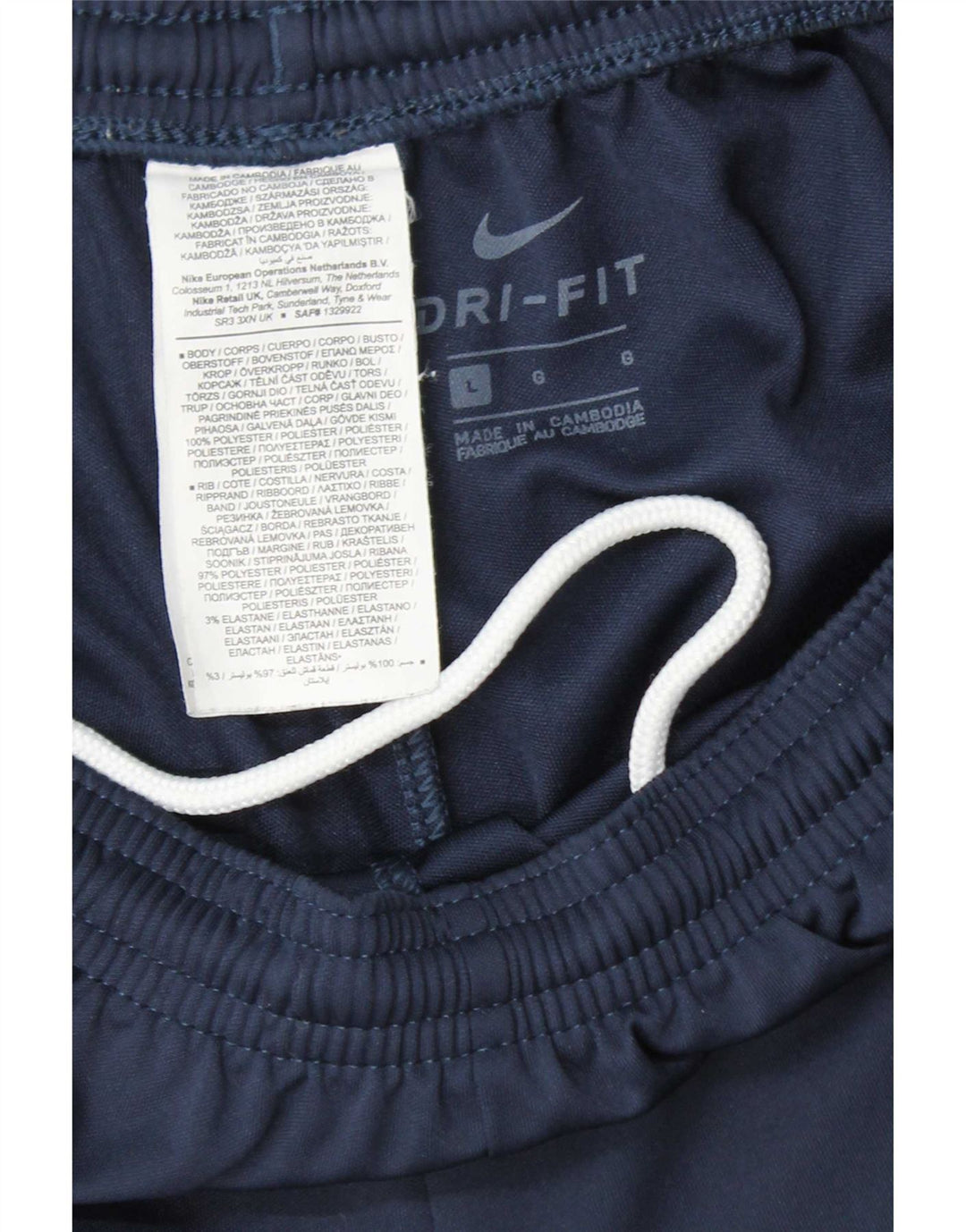 Nike Herren-Trainingshose, groß, marineblaues Polyester