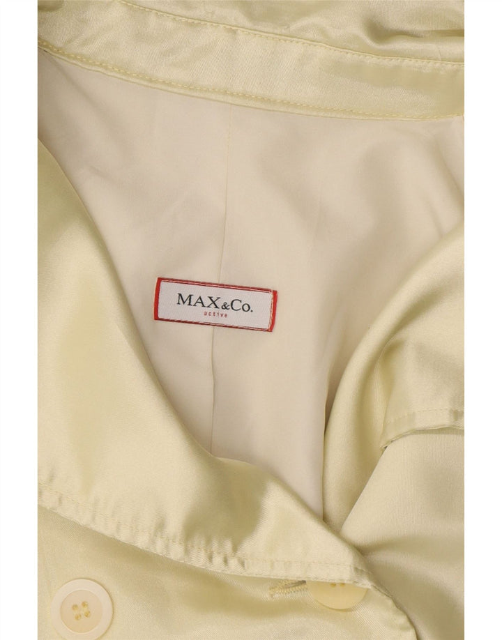 MAX & CO. Womens Double Breasted Blazer Jacket UK 10 Small  Off White Vintage Max & Co. and Second-Hand Max & Co. from Messina Hembry 