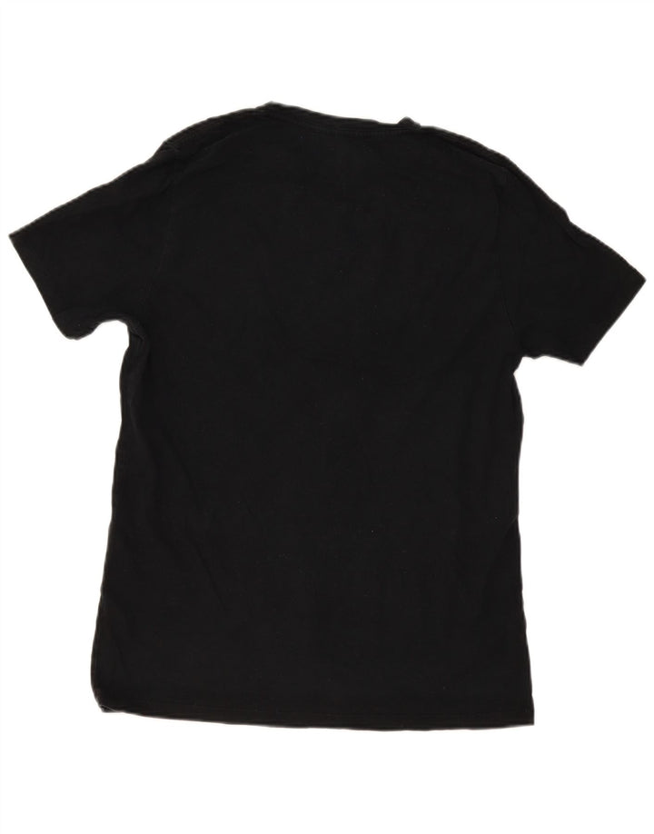 All Saints Herren-T-Shirt mit normaler Passform, groß, aus schwarzer Baumwolle
