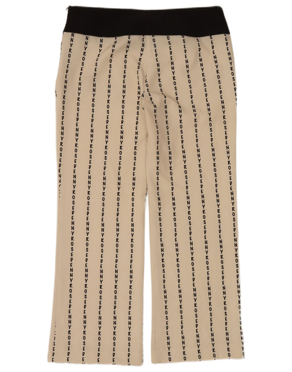 Denny Rose Damen Grafik-Freizeithose IT 44 Medium W32 L28 Beige