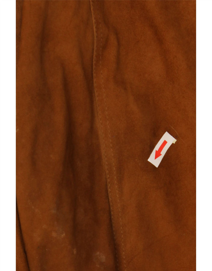 VINTAGE Herren Wildleder Bomberjacke IT 52 XL Braun