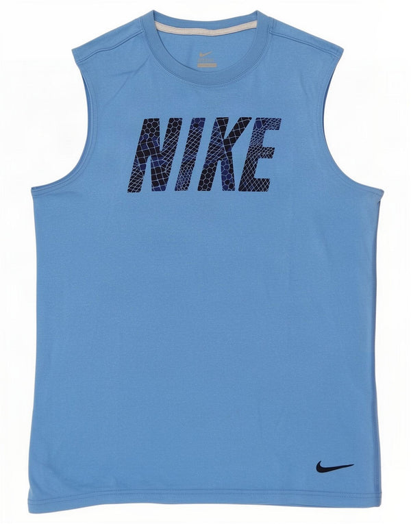 Nike Boys Graphic Vest Top 12-13 Jahre Large Blue Cotton