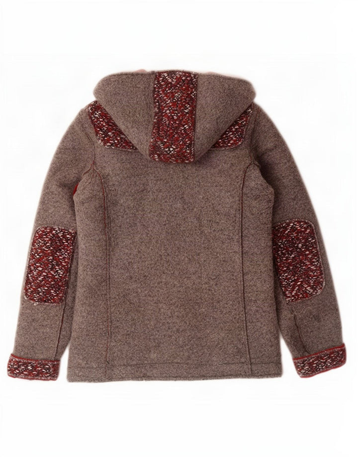 CMP Damen-Bomberjacke mit Kapuze, UK 10, kleine graue Schurwolle