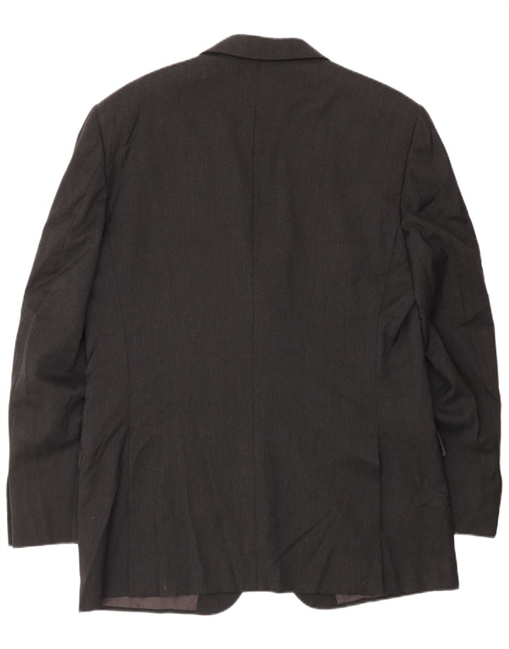 Burberrys Herren-Blazer mit 3 Knöpfen, IT 52, große graue Wolle