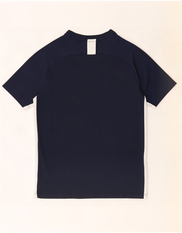 Nike Dri Fit T-Shirt für Jungen, 12–13 Jahre, groß, Marineblau, Farbblock