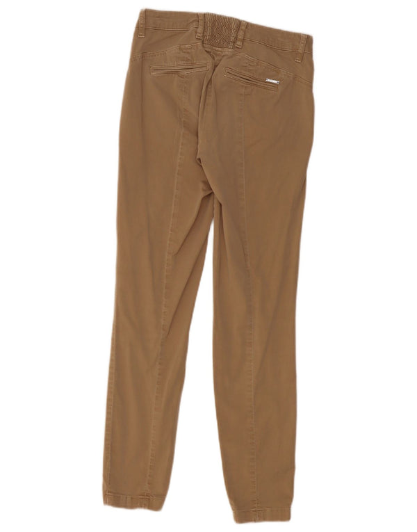 Liu Jo Damen Slim Jogger Chinohose W26 L28 Beige