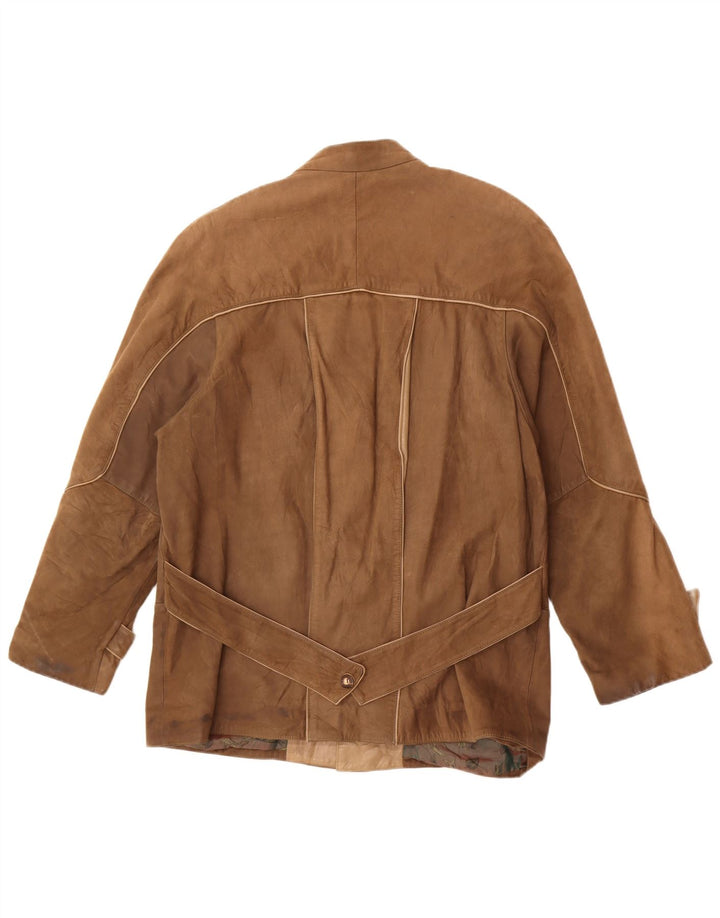 Vintage Herren Lederjacke IT 50 Large Braun