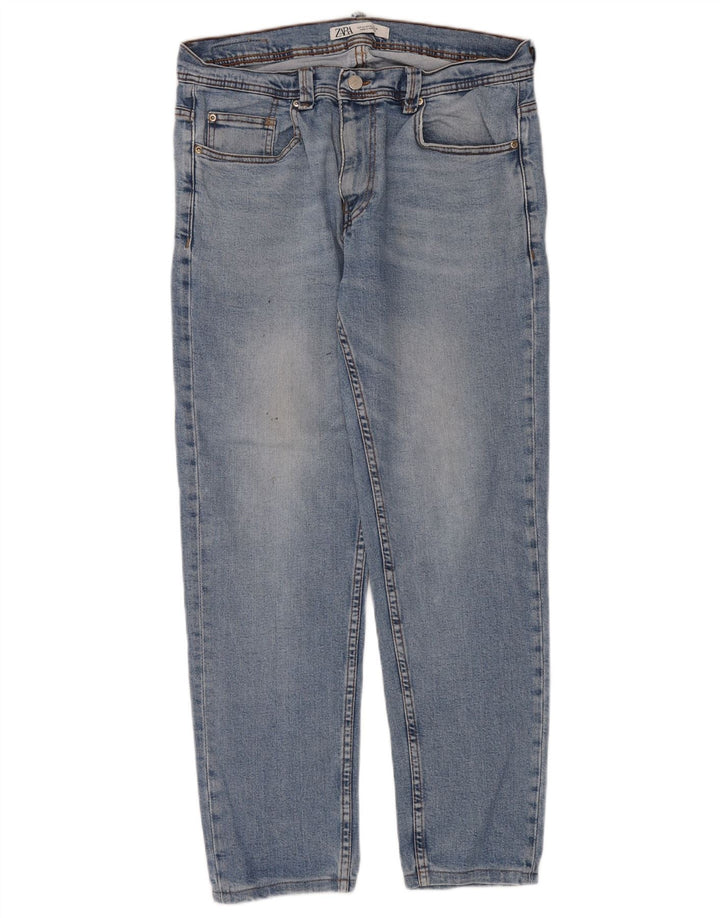 Zara Herren Slim Jeans EU 44 Large W34 L30 Blau