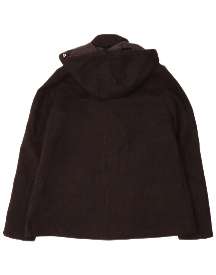 Zara Damen Bomberjacke mit Kapuze UK 6 XS Schwarz Polyester