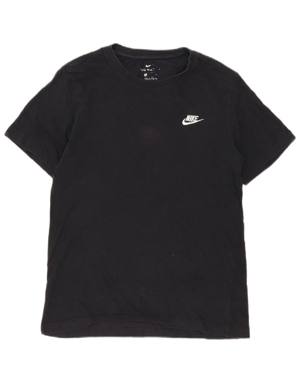 Nike Herren T-Shirt Top Small Schwarz Baumwolle