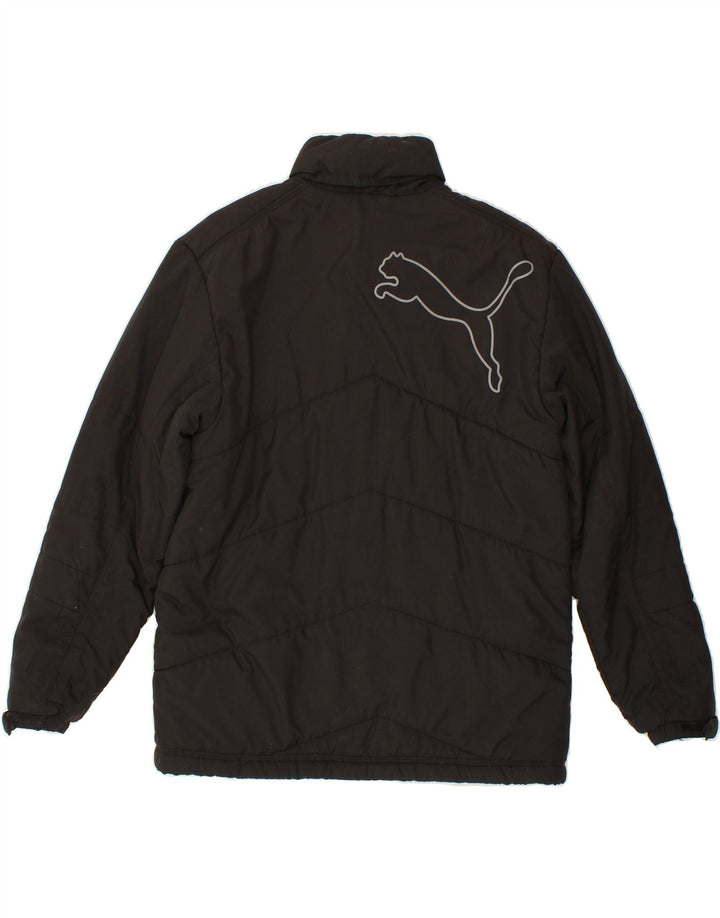 PUMA Boys Graphic Padded Jacket 13-14 Years Black Vintage Puma and Second-Hand Puma from Messina Hembry 