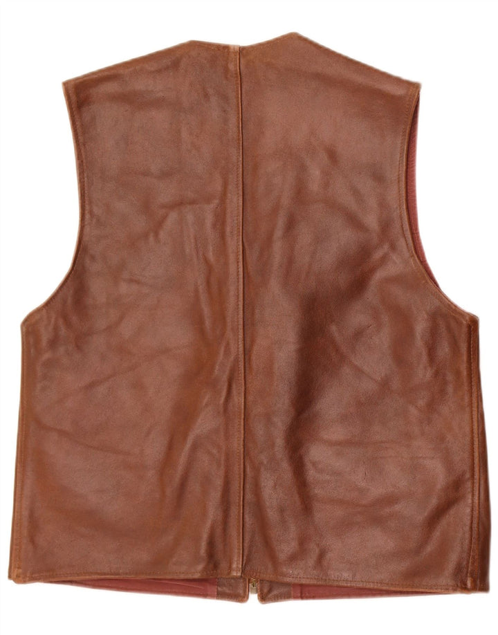 Fly Damen Lederweste UK 18 XL Braunes Leder