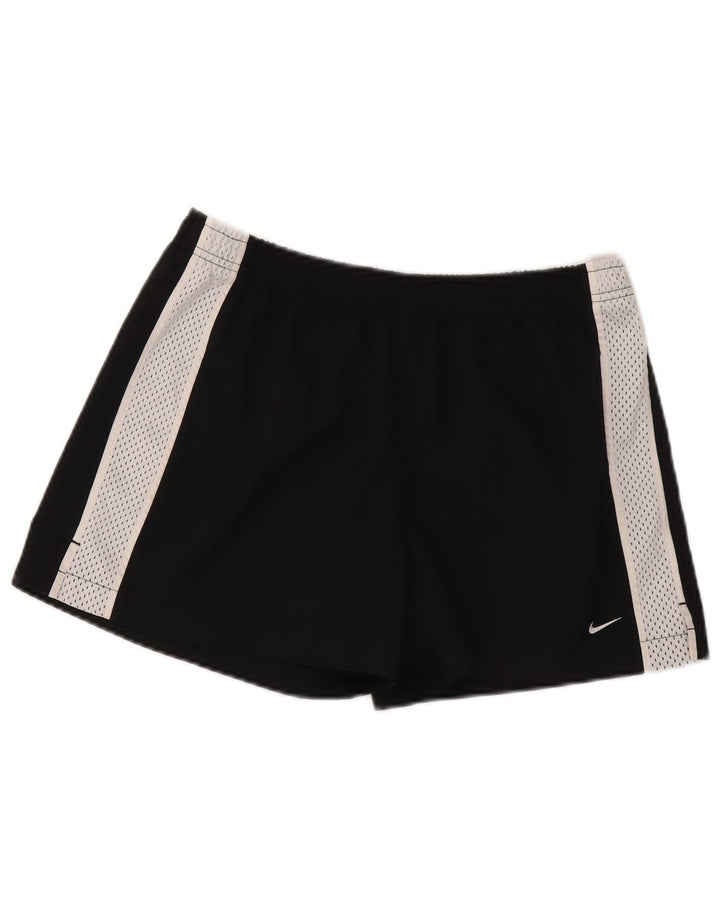 Nike Damen-Sportshorts US 8/10 Mittelschwarzes Colourblock-Polyester