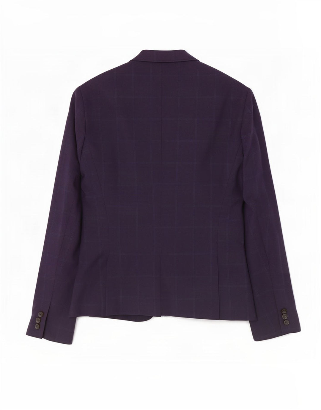 Zara Damen-Blazer mit 1 Knopf, EU 38, klein, marineblau kariert