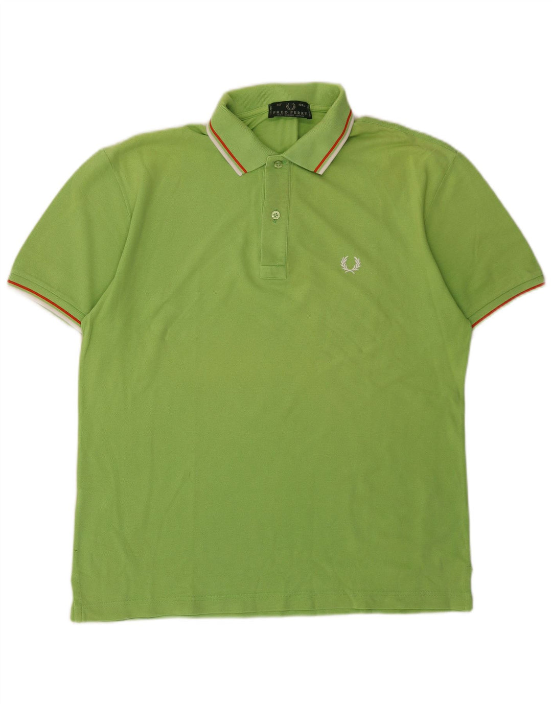 Fred Perry Herren-Poloshirt aus mittelgrüner Baumwolle