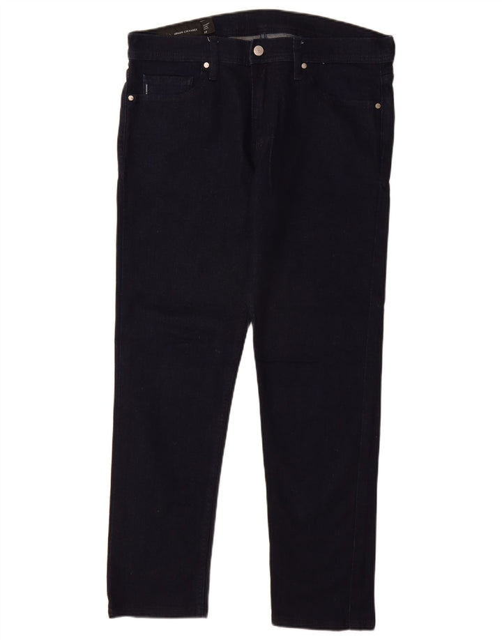 ARMANI EXCHANGE Damen Straight Jeans W33 L29 Marineblau