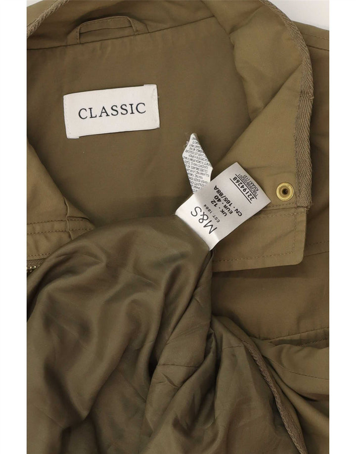 Marks & Spencer Damen Utility-Jacke UK 12 Medium Khaki Polyamid