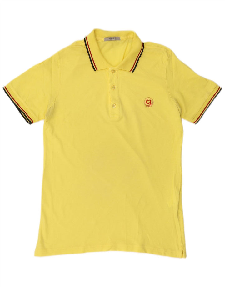 GAUDI Herren Poloshirt Große gelbe Baumwolle