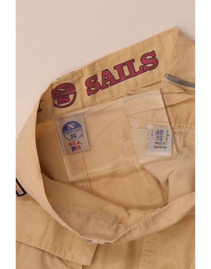 NORTH SAILS Mens Straight Cargo Trousers EU 48 Medium W32 L31 Beige Cotton Vintage North Sails and Second-Hand North Sails from Messina Hembry 