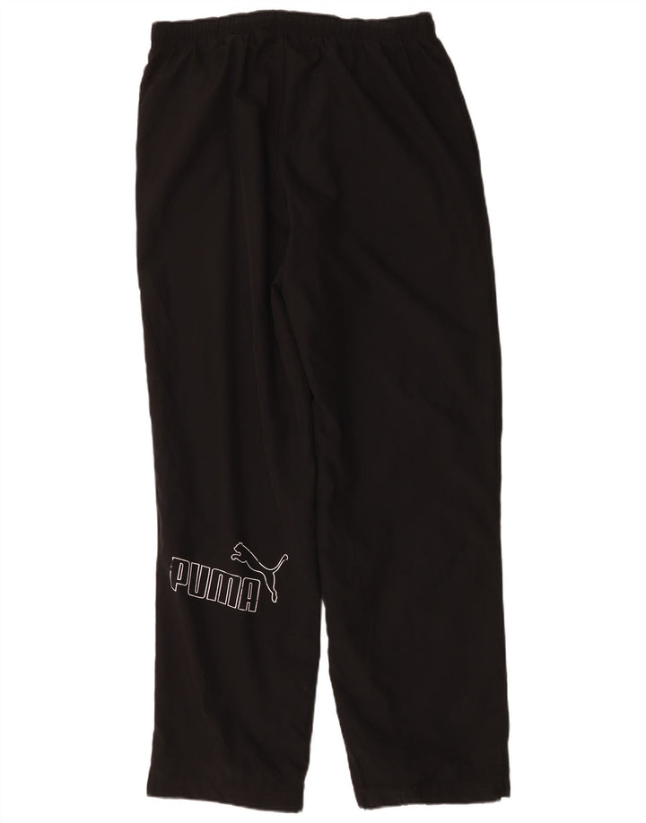Puma Herren-Trainingshose mit Grafik, groß, aus schwarzem Polyester