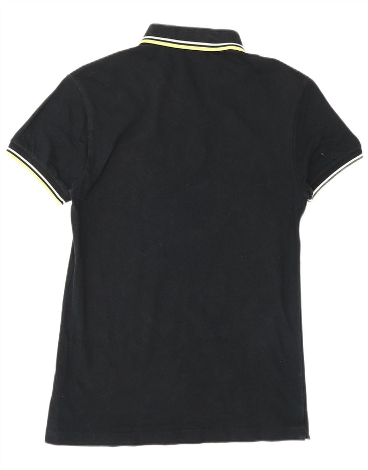 FRED PERRY Herren-Poloshirt, Größe S, schwarze Baumwolle