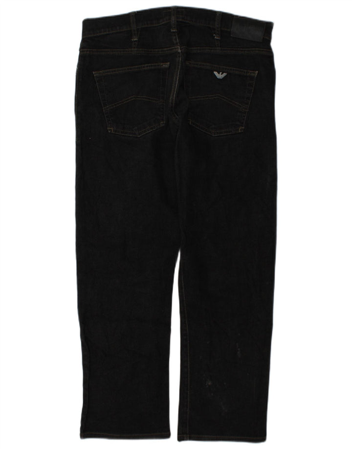 Armani Herren Zathan Straight Jeans W33 L28 Graue Baumwolle
