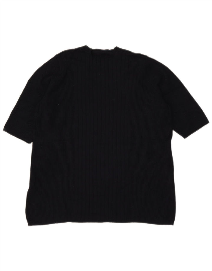 Marks & Spencer Damen-Pullover mit Rundhalsausschnitt, Gr. 14, Marineblau