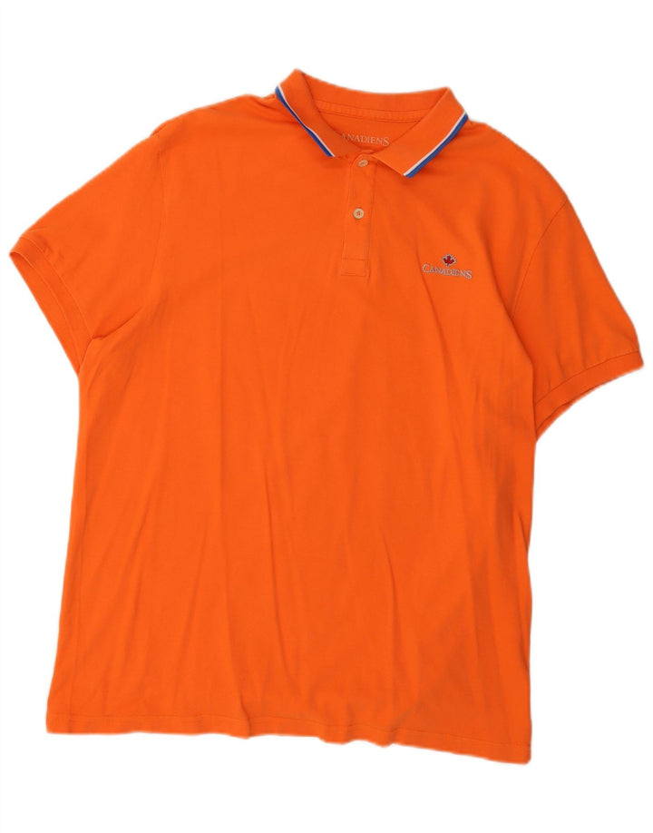 CANADIENS Herren Poloshirt IT 56 2XL Orange Baumwolle