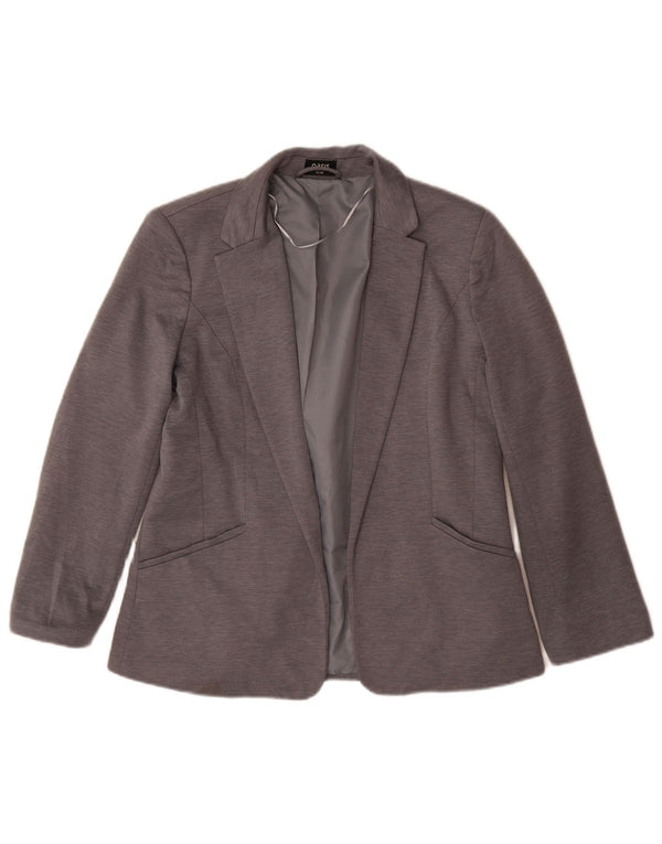 Oasis Womens Open Blazer Jacke UK 12 Mittelgraues Polyester
