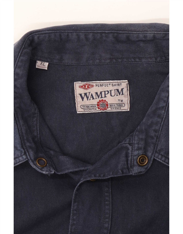 Wampum Herren Jeanshemd XL Marineblau