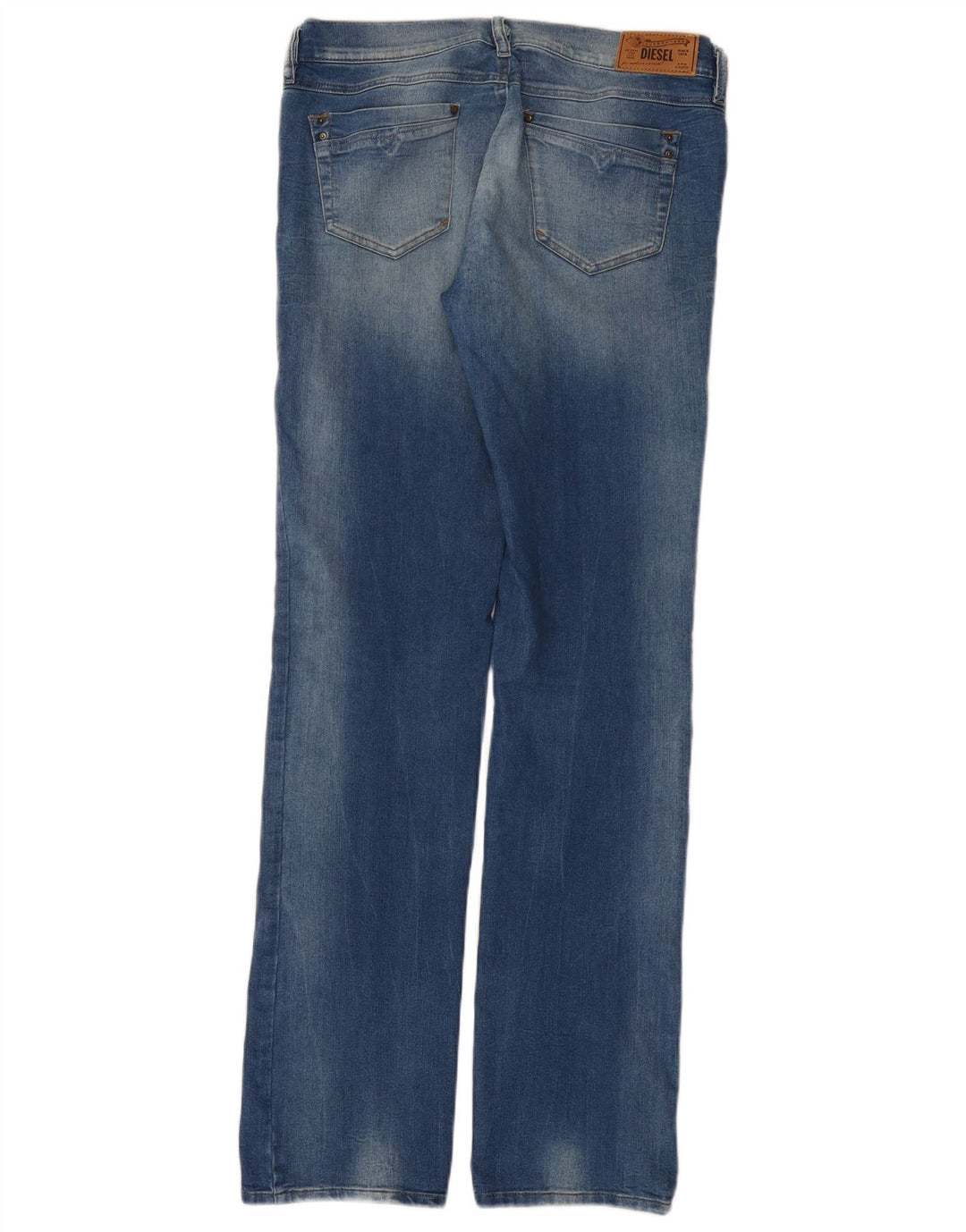 Diesel Damen Ronhoir Regular Bootcut Jeans W32 L34 Blaue Baumwolle