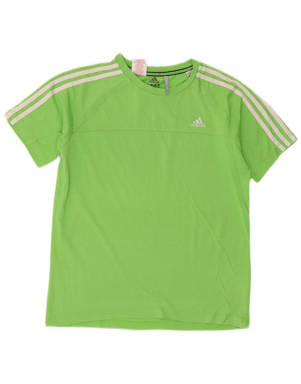 Adidas Jungen T-Shirt Top 13-14 Jahre Grün Baumwolle Sport