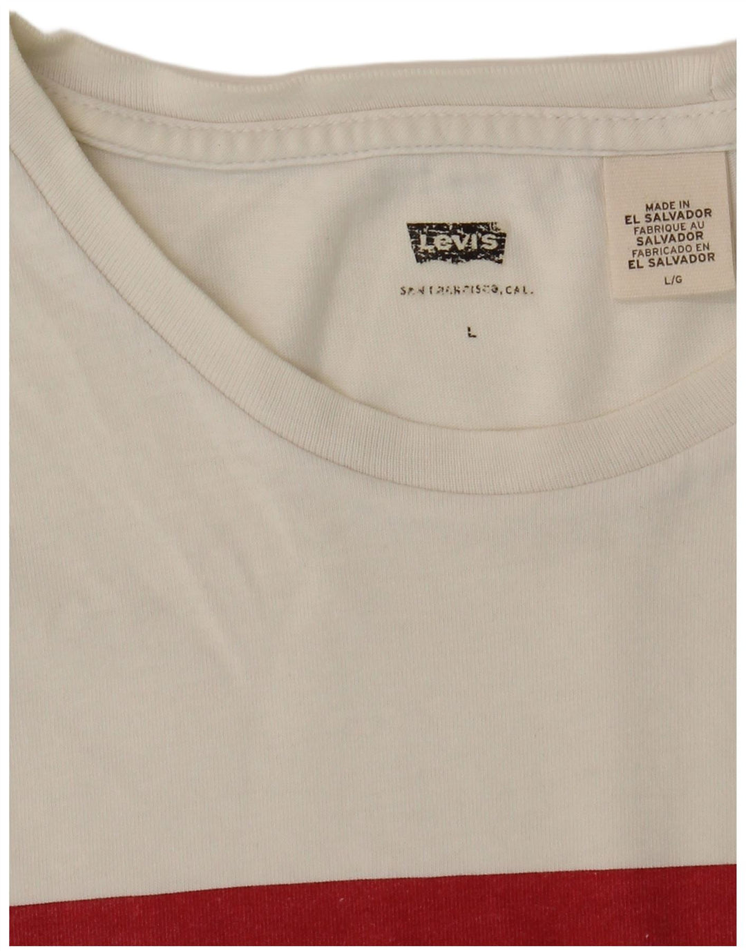 Levi's Herren-T-Shirt mit Grafik, Größe L, Weiß