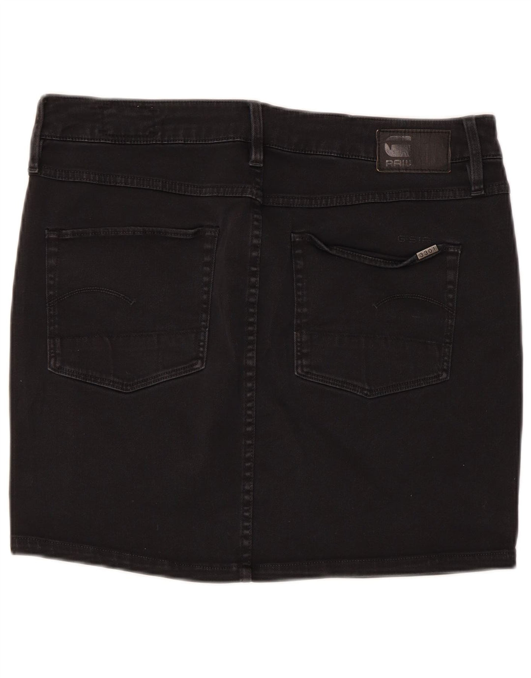 G-Star Damen Mini-Jeansrock W30 Mittelschwarze Baumwolle