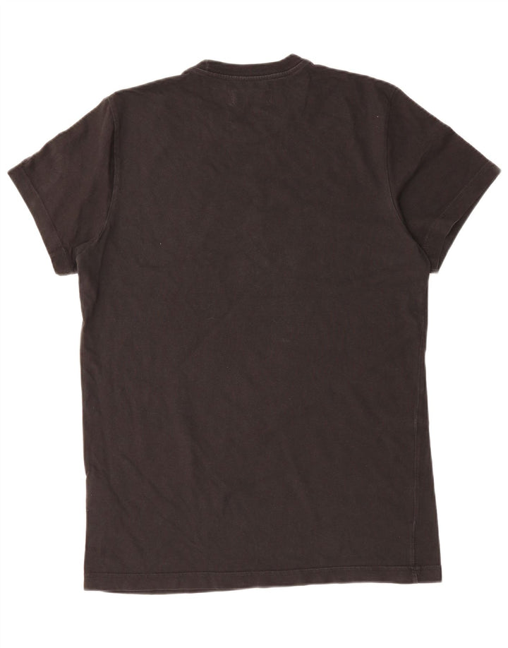 ADIDAS Mens Graphic T-Shirt Top Medium Black Cotton