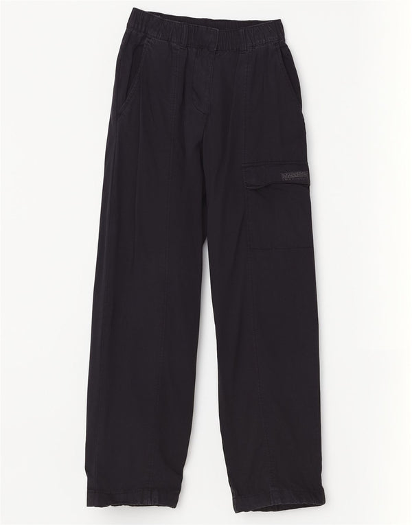 Napapijri Mädchen-Cargohose mit lockerer Passform, 11–12 Jahre, W26 L27, Marineblau