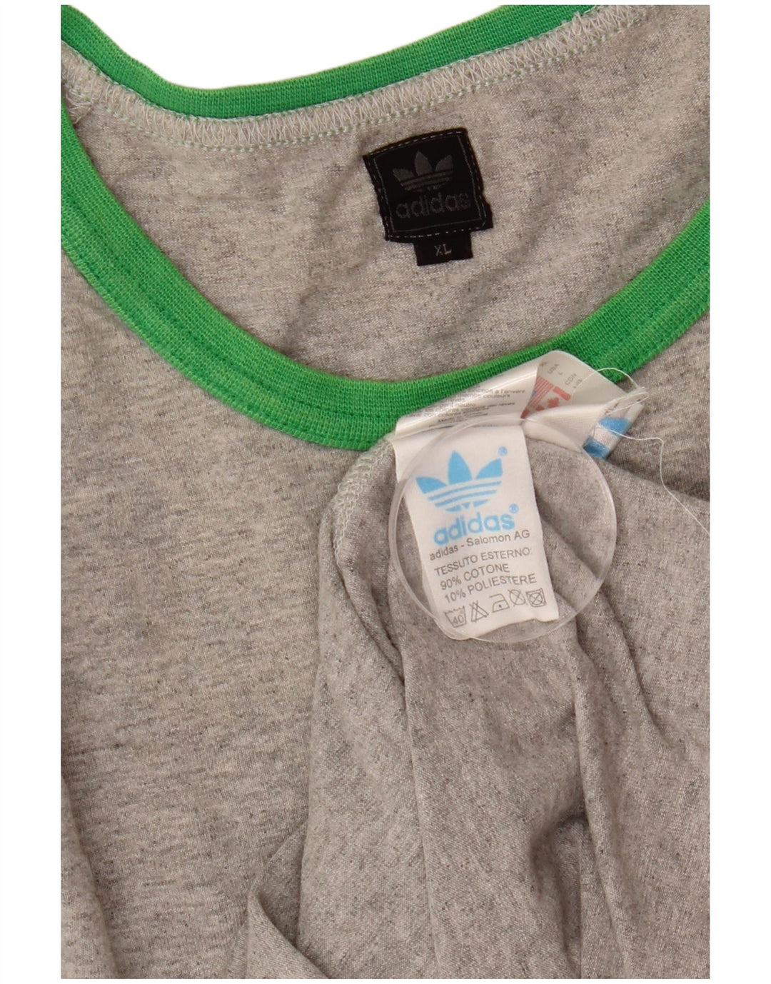 Adidas Herren T-Shirt Top XL Grau Baumwolle