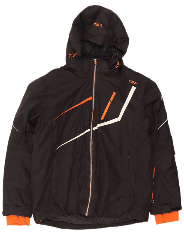 CMP Herren Skijacke mit Kapuze IT 54 2XL Schwarz Colourblock Polyester Sports
