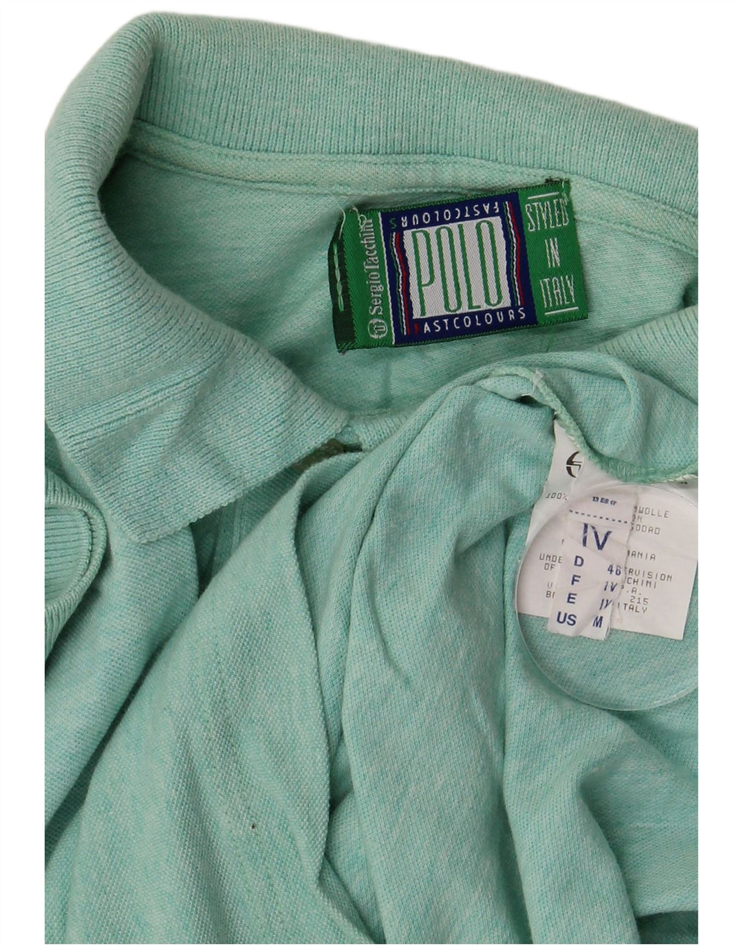 Sergio Tacchini Herren-Poloshirt aus mittelgrüner Baumwolle