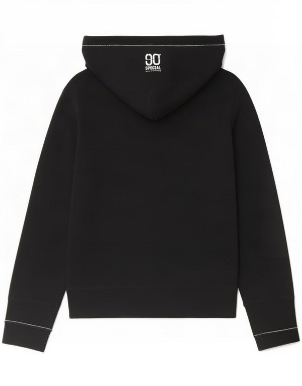 Champion Womens Special Edition Graphic Hoodie Pullover UK 12 Medium Schwarz
