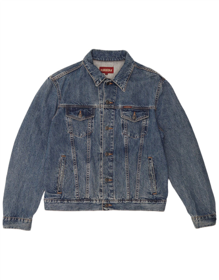 Carrera Herren Jeansjacke UK 40 Große blaue Baumwolle