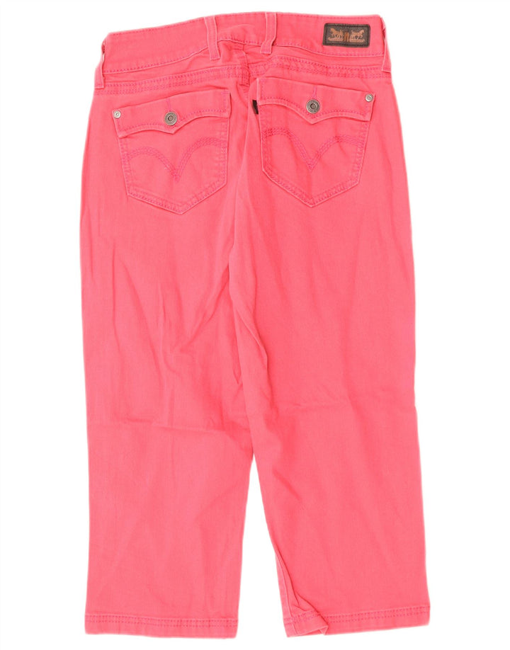 LEVI'S Damen Capri-Jeans US 8 Medium W28 L19 Rosa Baumwolle