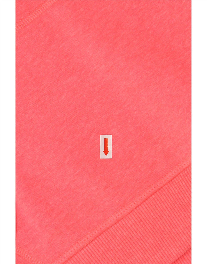 SUPERDRY Damen-Kapuzenpullover mit Grafik, UK 16, Größe L, Rosa, Baumwolle