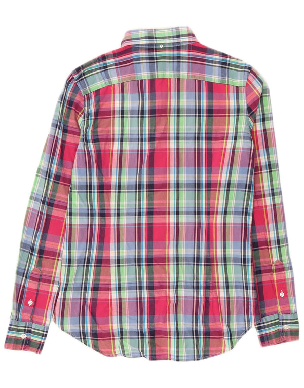 Ralph Lauren Damenhemd US 8 Medium Mehrfarbig kariert Baumwolle