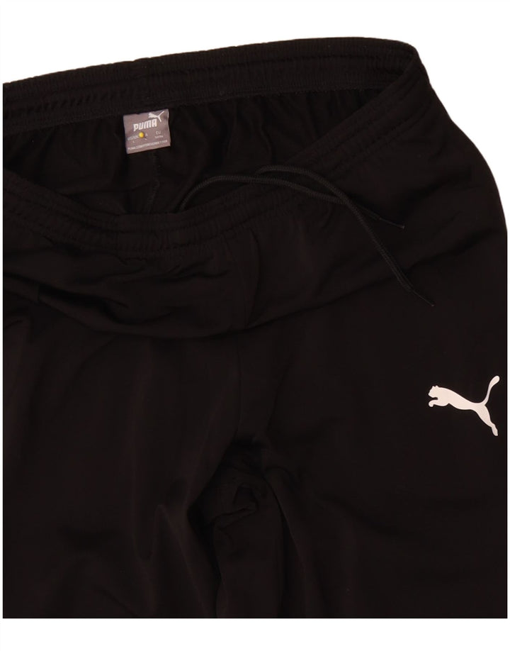 Puma Herren-Trainingshose, Jogginghose, Größe L, Schwarz, Polyester