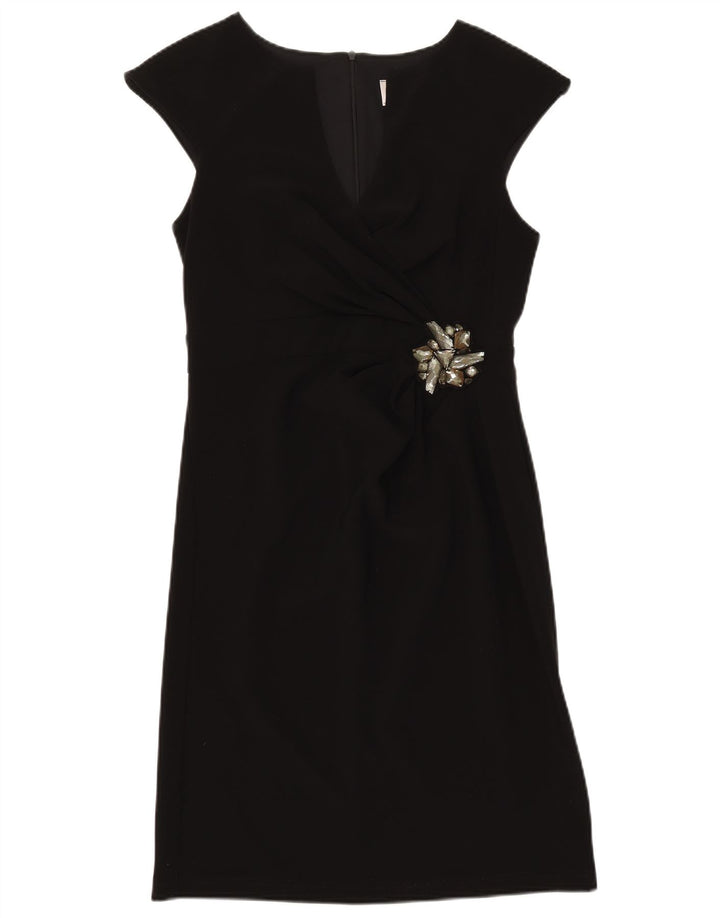 Joseph Ribkoff Damen A-Linien-Kleid UK 10 Small Schwarz Polyester